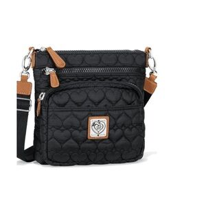 Brighton Black Quilted Crossbody Bag